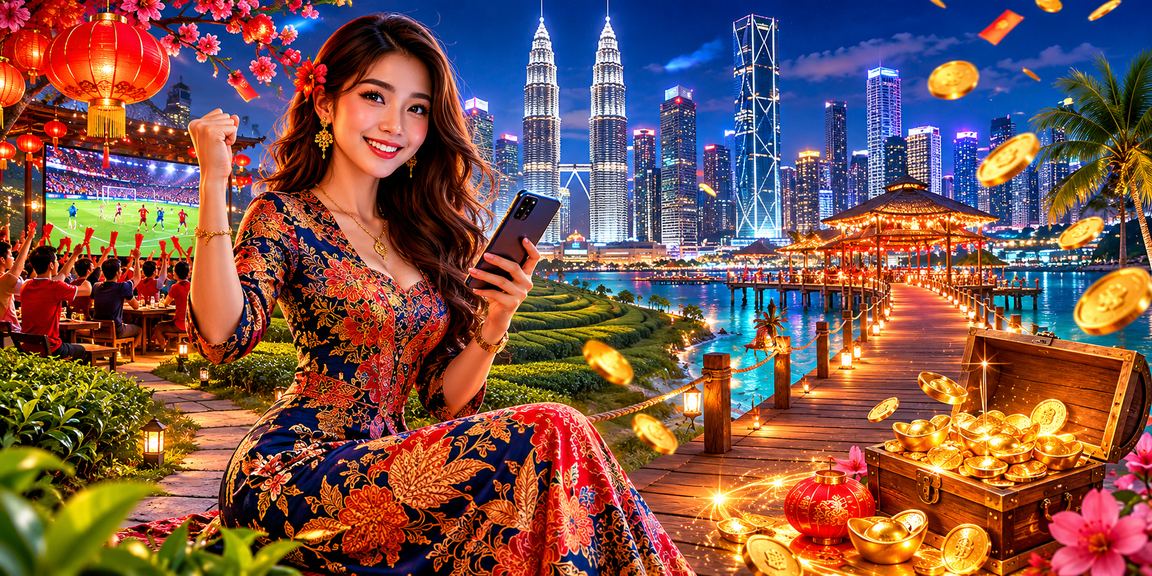 Pengalaman pertaruhan sukan melalui telefon pintar di Kuala Lumpur dengan gaya batik